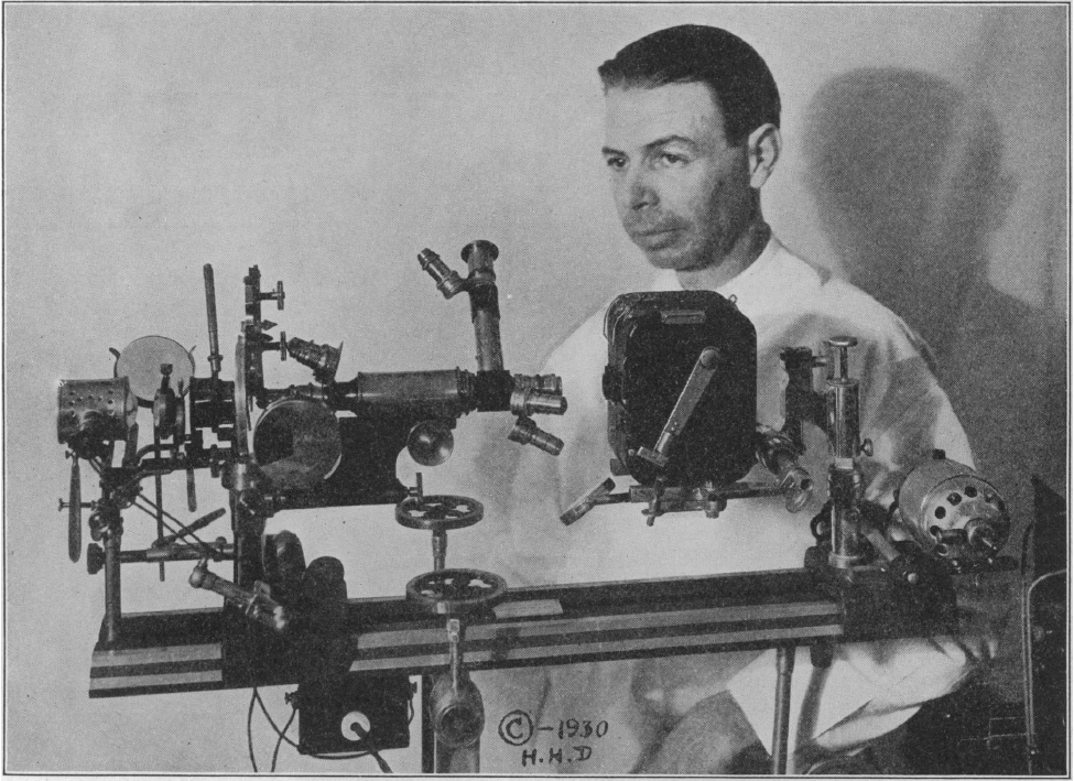 Royal Rife with one of his early microscopes