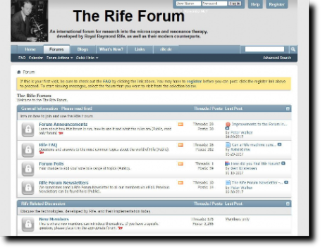 The Rife Forum